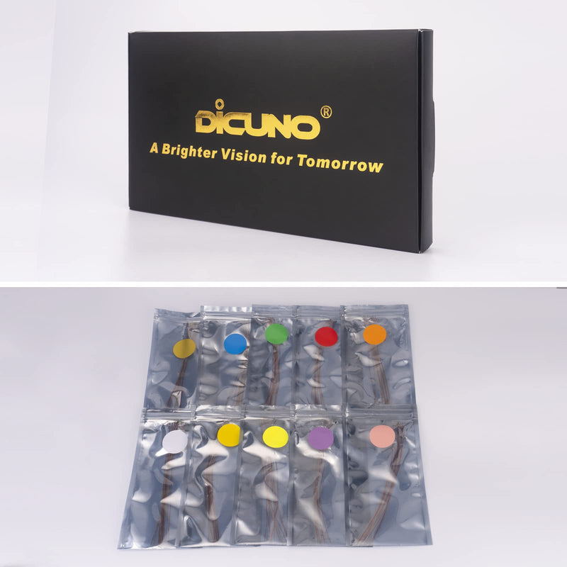  [AUSTRALIA] - DiCUNO 20Pcs. Pre-wired micro LED diodes 16CM, 0805 SMD soldered mini LED light diode with protective cover made of adhesives for model making, light projects, handicrafts, color: yellow 20