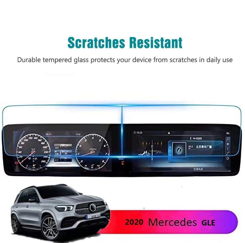 Screen Protector Compatible with 2019 2020 Mercedes Benz GLE 12.3 inch Touch Screen,Flyingchan Anti Glare Scratch,Shock-resistant, Navigation Protection Accessories Premium Tempered Glass (V167) - LeoForward Australia