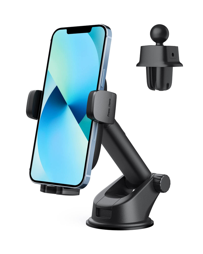  [AUSTRALIA] - AROIS Phone Mount for Car, 3 in 1 Dashboard Windshield Air Vent Car Phone Holder Mount [Super Suction Cup & Ultra-Stable] Automobile Cradles Universal Car Cell Phone Holder for iPhone and More
