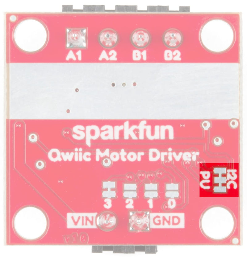  [AUSTRALIA] - SparkFun Qwiic Motor Driver I2C Plug and Play Breakout No Soldering required to control small DC Motors 1.2A Steady state drive per channel 1.5A Peak 2 channels 127 levels of drive strength 3.3V Logic