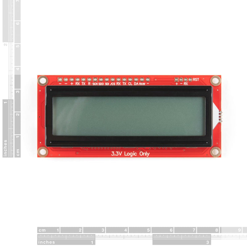  [AUSTRALIA] - SparkFun 16x2 SerLCD - RGB Backlight (Qwiic) - Compatible with Arduino LCD Communicate Over Serial I2C and SPI 3.3V Compatible