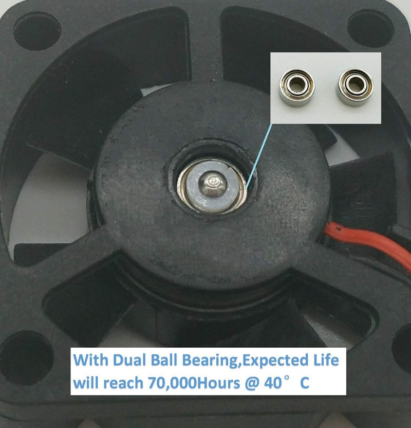 [AUSTRALIA] - 30mm 3010 30x30x10mm 1.2in. fan 12V DC Brushless Long Life Dual Ball Bearing Cooling Fan for 3D Printer,Computer or Other Small Appliances Series Repair Replacement 2Pin UL Certified (2packs 10000RPM) 2packs 10000RPM