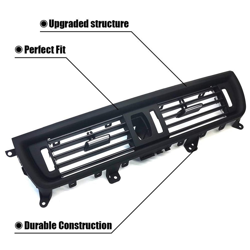  [AUSTRALIA] - FEXON Front Air Grille AC Vent,For BMW 5 Series Interior Central Air Vent Dashboard Console Center AC Ventilation 520 523 525 528 530 535 550 F10 F18 2010-2016