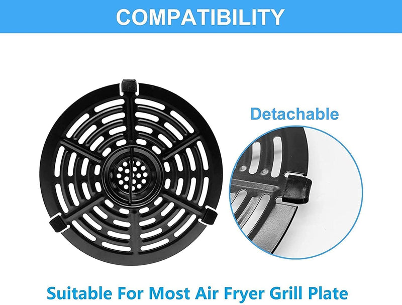  [AUSTRALIA] - Air Fryer Rubber Bumpers, 4 PCS Upgraded Air Fryer Rubber Tips, Silicone Tabs, Rubber Tabs, Rubber Pieces for 2QT, 3.7QT, 5QT Air Fryer Crisper Plate Tray 0.4*0.4*0.1 IN