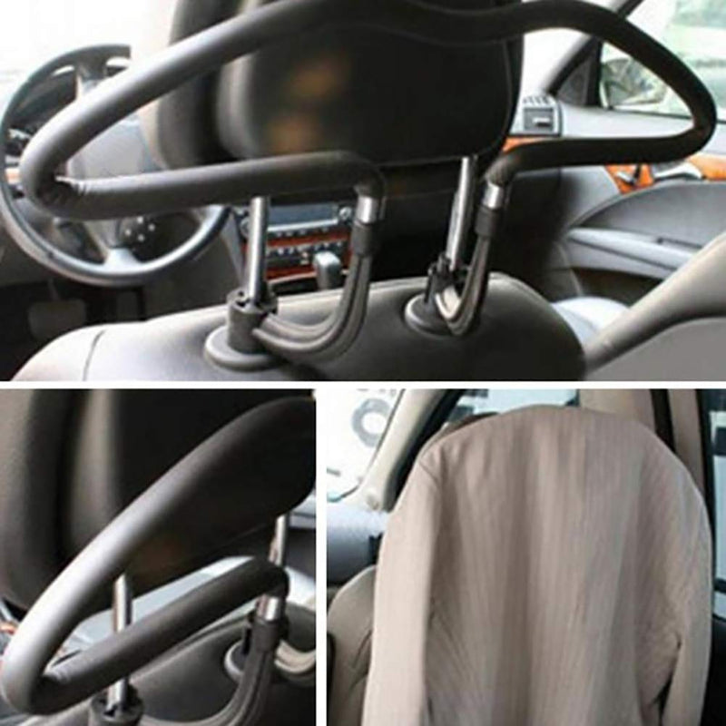  [AUSTRALIA] - Car Auto Seat Headrest Back Clothes Coat Suit Hanger Vehicle Faux Leather Holder