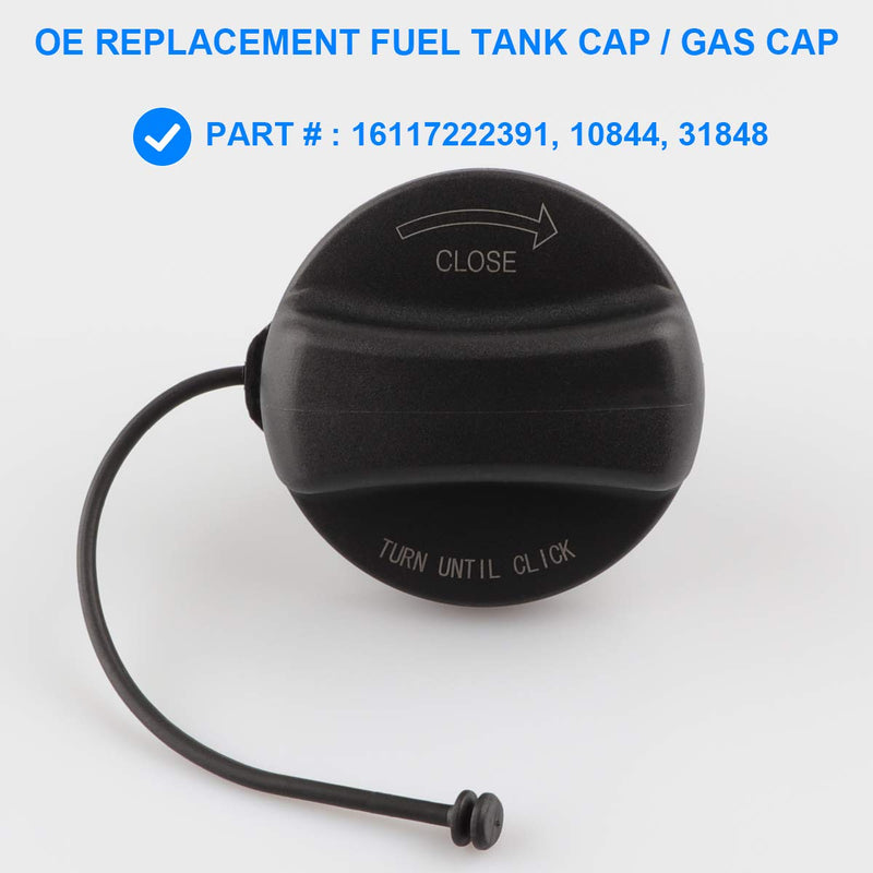  [AUSTRALIA] - Gas Cap, Fuel Tank Cap Replace 16117222391, 10844, 31848 for Mini Cooper, BMW E39 E46 E60 E90 E92 - 128i 320i 325ci 325i 328i 328xi 330ci 330i 330xi 335i 525i 528i 530i 535i 750i X1 X3 X5 Z4 M3, More