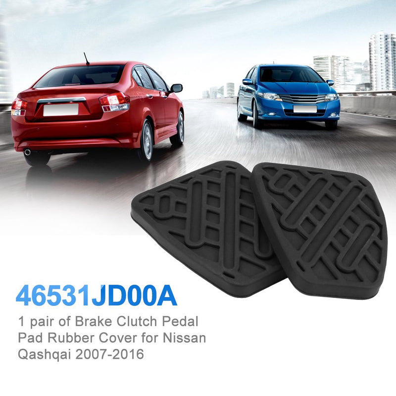  [AUSTRALIA] - Cuque 1 Pair Clutch Pedal Brake Pad for Nissan Qashqai 2007 2008 2009 2010 2011 2012 2013 2014 2015 2016 46531JD00A