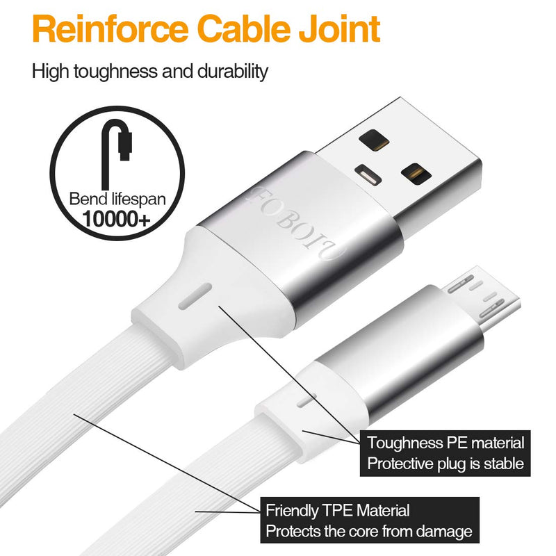  [AUSTRALIA] - Micro USB Cable 10ft, 10 ft Micro USB Extension Cable White, Charging and Data Sync Cord for Wyze Cam, Cloud Cam, Yi Camera, Nest Indoor Cam, Blink and Other Security Cam, Smartphones 10 feet Black
