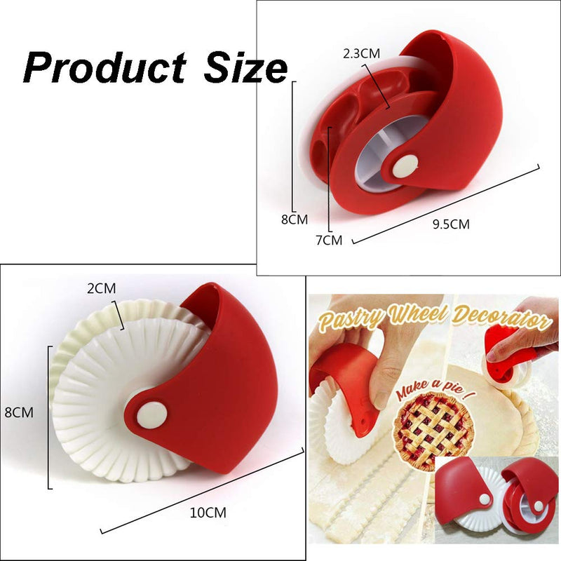 [AUSTRALIA] - Pie Crust Protector Shield Pastry Wheel Decorator and Pastry Wheel Cutter ,Adjustable Silicone Pie Crust Shield Cover Kitchen Tool for Baking Pie Pizza, Fit 8-11.4 Inch Pies