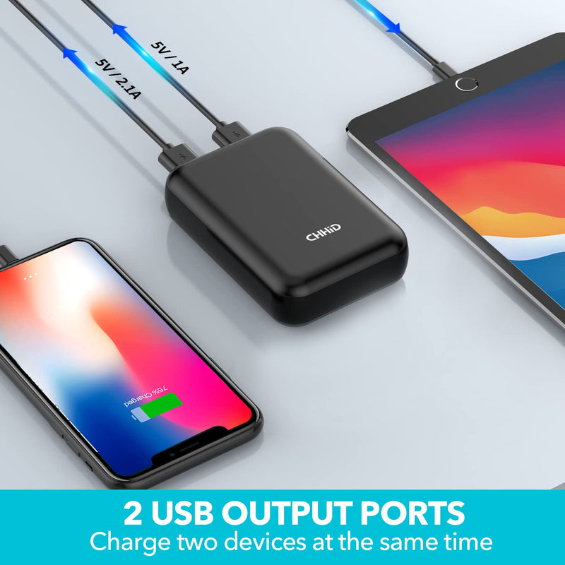  [AUSTRALIA] - Pocket Size Power Bank 10000mah for Heated Vest,5V 2A Heated Jacket Battery Pack,LED Display Portable Charger with Dual USB,External Battery Phone Chager for iPhone,Android etc.