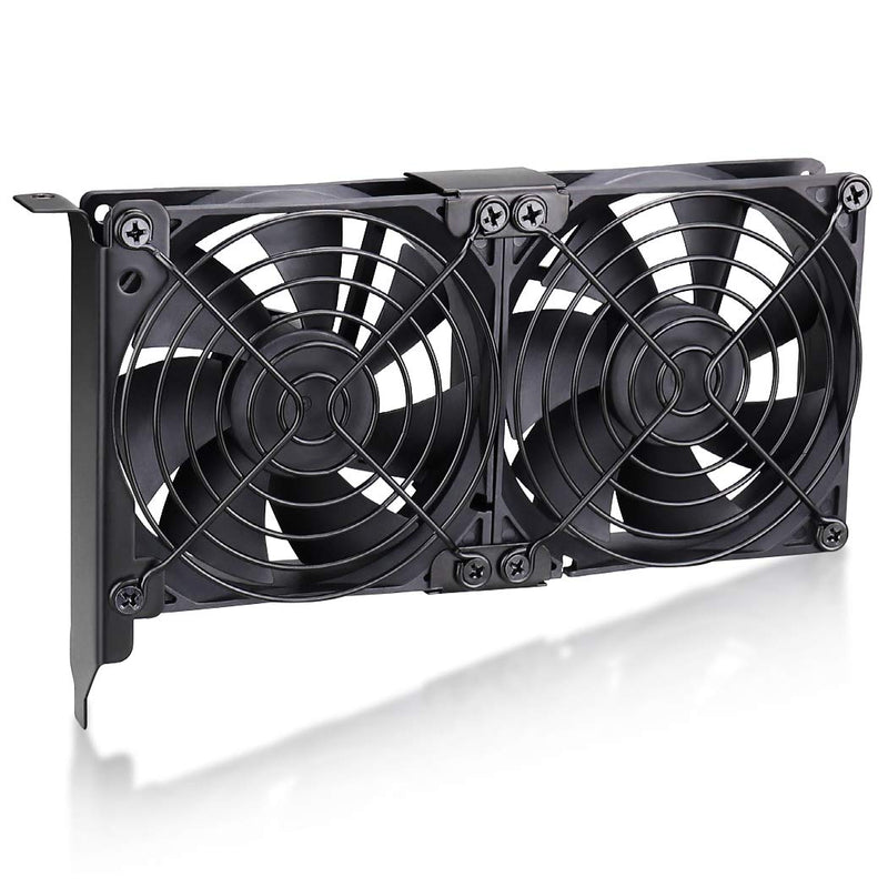  [AUSTRALIA] - Wathai Pcl Slot Fan 90mm 92mm Fans Brushless Cooling Fan for Cooler VGA Graphic Card 7'' 2x92mm