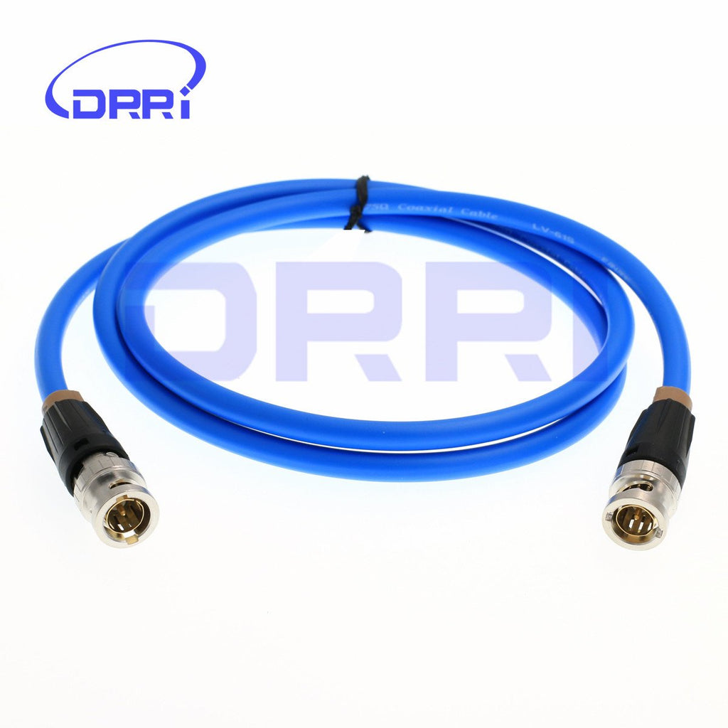  [AUSTRALIA] - DRRI Canare 12G Neutrik BNC Male to BNC HD SDI 4K Video Coaxial Cable LV-61S for FS5 to Atomos Shogun Inferno (Blue) Blue