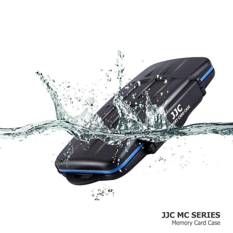 JJC SD Micro SD CF TF Memory Card Case Holder Storage 6 CF & 12 SD & 18 Micro SD Card,Water-Resistant and Shockproof - LeoForward Australia