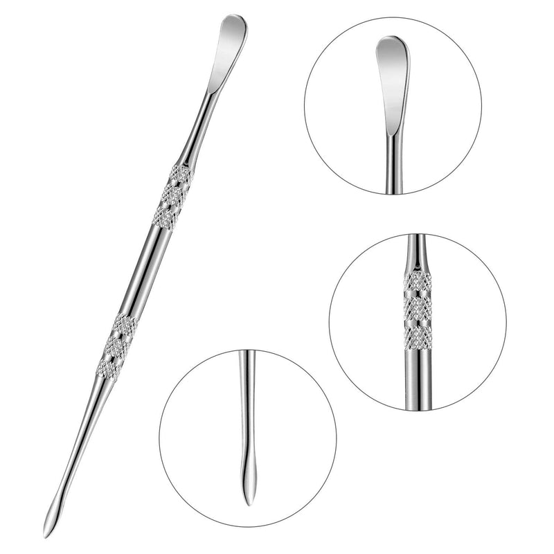  [AUSTRALIA] - 6 Pieces Wax Carving Tool Wax Tool Carving Tool Stainless Steel Sculpting Tool Spoon 4.75 Inch (Silver) Silver