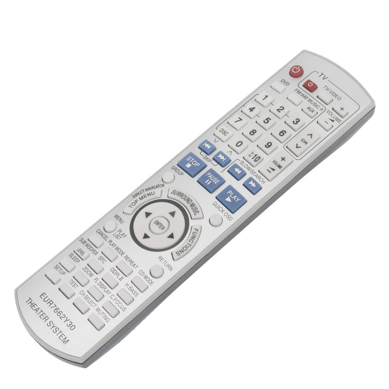 New EUR7662Y30 Replacement Remote Control fit for Panasonic DVD Receiver Home Theater Stereo System SA-HT740 SA-HT743 SA-HT940 SA-HT744 SA-HT740P SC-HT740 SC-HT940 SC-HT743 SC-HT744 SAHT743 SAHT940 - LeoForward Australia