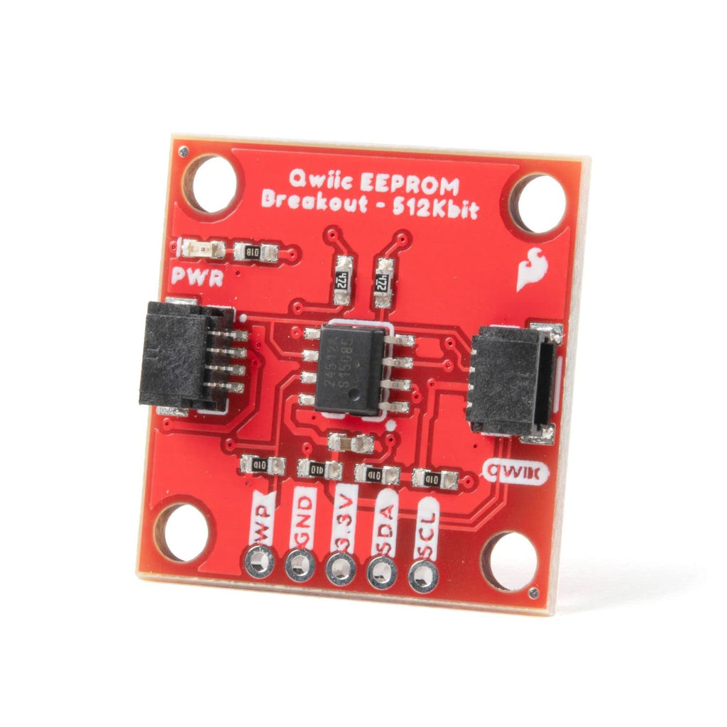  [AUSTRALIA] - SparkFun Qwiic EEPROM Breakout - 512Kbit - Extra Storage Space for Any Project - Three Address Jumpers - Write Protection - Non-Volatile Memory - Qwiic connectors no Soldering Required