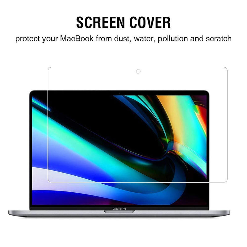  [AUSTRALIA] - EooCoo Compatible for MacBook Pro 13 Inch Case 2021 2020 M1 A2338 A2251 A2289 A2159 A1989 A1706 Hard Case with Keyboard Cover, Screen Protector & Cleaning Cloth - Sparkly Clear 2020 Macbook Pro 13 with Touch Bar