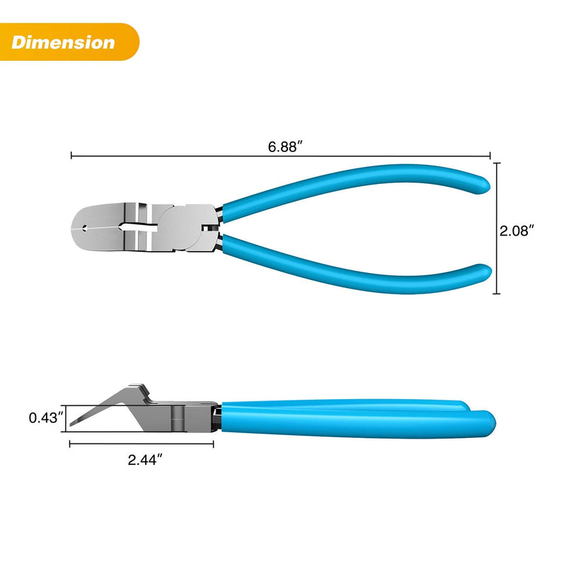 GOOACC Mutipurpose Diagonal Cutting Pliers,Stainless Steel Car Push Retainer Rivet Trim Clip Pry Puller,Rivets Assortments Fastener Cutter Puller Tool - LeoForward Australia