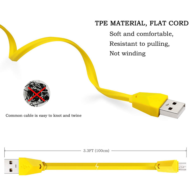 Replacement Charging Power Supply Cable for Logitech UE Boom, Boom2, Megaboom, Miniboom, Roll Wireless Speaker (Upgrade Yellow) Upgrade Yellow - LeoForward Australia