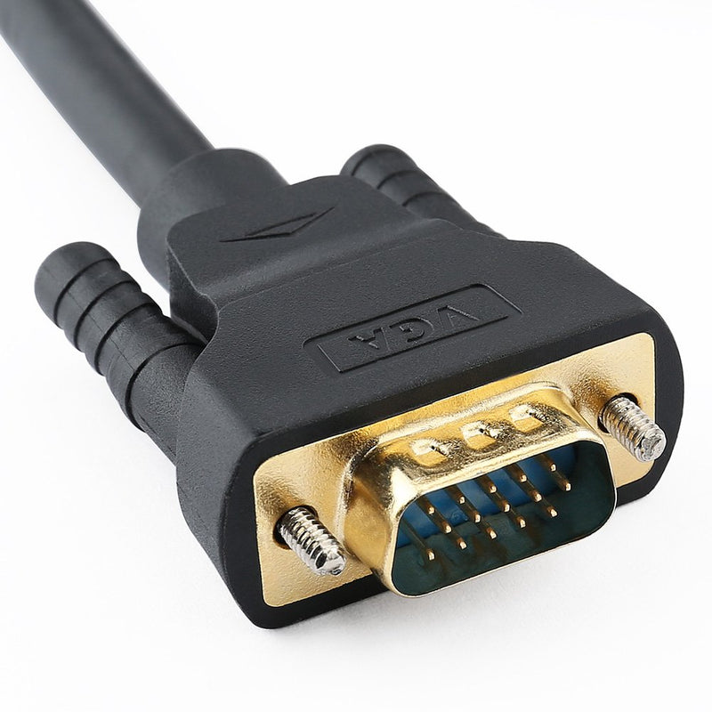DTECH 6ft Displayport to VGA Cable Male to Male Plug Video Adapter with Gold Plated Connector (Black, 6 Feet) - LeoForward Australia