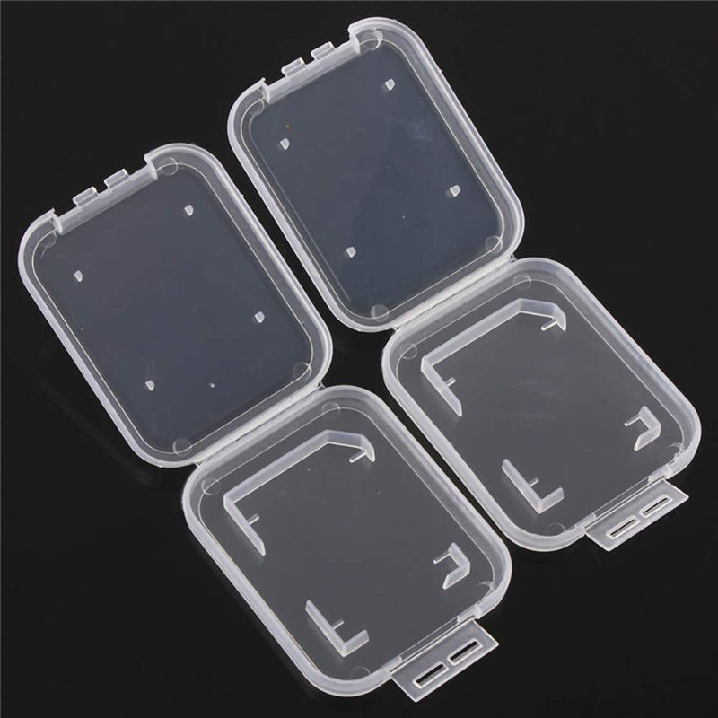 NUOMI 15Pcs SD/SDHC Memory Card Case Holder, Standard SD Plastic Storage Boxes, Clear Compact - LeoForward Australia