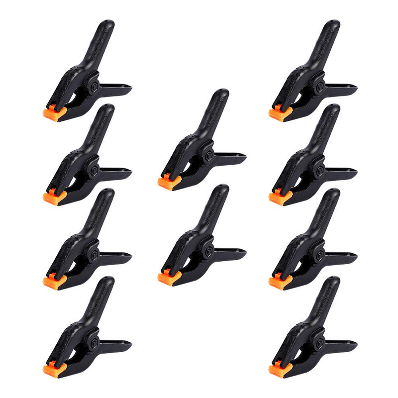  [AUSTRALIA] - 10 PCS 4.5 inch Professional Plastic Large Spring Clamps Heavy Duty for Crafts or Plastic Clips and Backdrop Clips Clamps for Backdrop Stand,Photography, Home Improvement and so on