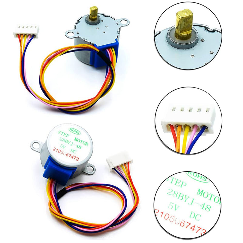  [AUSTRALIA] - SYUAB 6 PCS 28BYJ-48 ULN2003 5V Stepper Motor with ULN2003 Drive Boards Blue for DIY Kit Arduino PI PIC Raspberry Pi