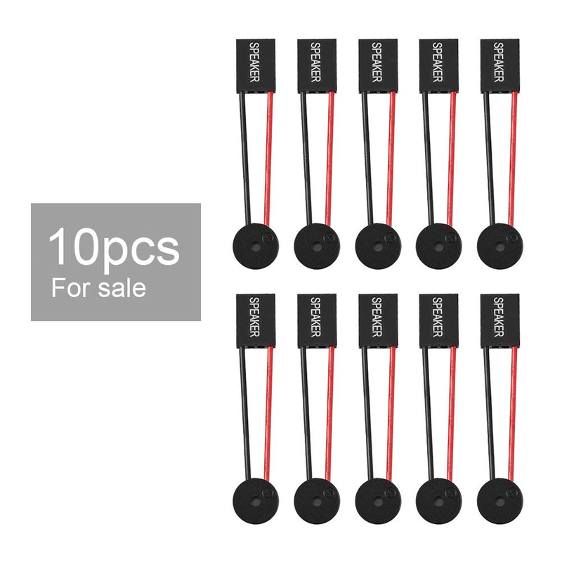  [AUSTRALIA] - 10pcs PC Computer Mainboard Internal Speaker Parts Desktop Mainboard Case Computer Beep Buzzer Speaker Connector Plug