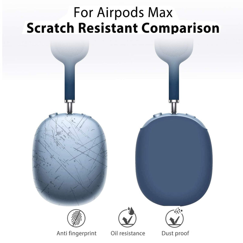 [AUSTRALIA] - Ankasi Case Cover Compatible with AirPods Max,Soft Silicone Skin Cover Anti-Scratch Shock Resistant Shock-Absorbing Protective Case for AirPods Max 2020 (Midnight Blue) Midnight blue