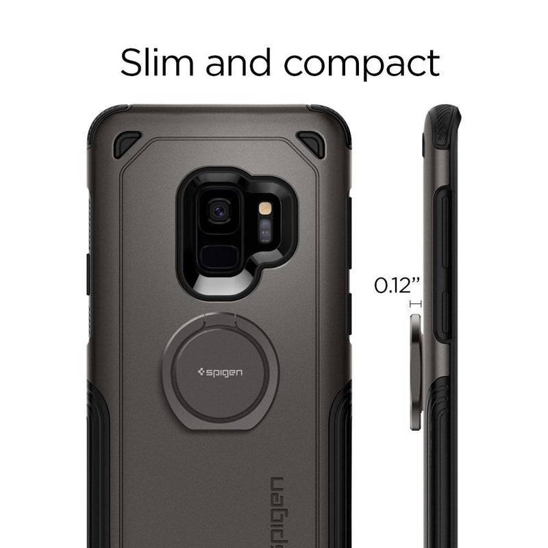  [AUSTRALIA] - Spigen Style Ring 360 Cell Phone Ring/Phone Grip/Stand/Holder for All Phones and Tablets Compatible with Magnetic Car Mount - Gun Metal Gunmetal