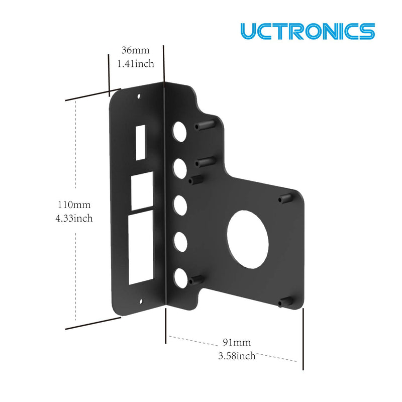  [AUSTRALIA] - UCTRONICS Mounting Plates for Raspberry Pi 3 B/3 B+, Compatible with 19 inch 3U Rack Mount, 2-Pack