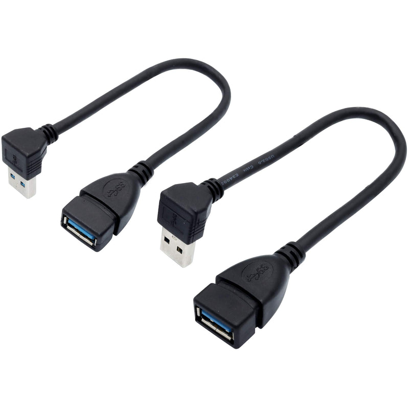  [AUSTRALIA] - Male to Female Extension Cable - 2Pack USB 3.0 A-Male to A-Female Adapter Cord 7.9inches (20cm)