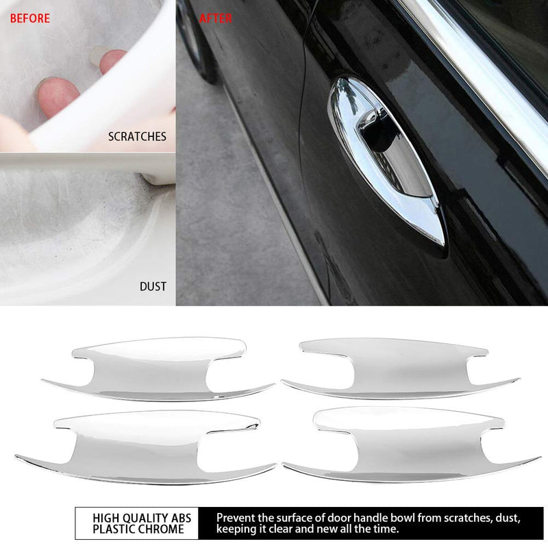 Qii lu 4Pcs Car Door Bowl Cover Trim for Mercedes Benz C-Class W205 GLC-Class X253 E-Class W213 - LeoForward Australia