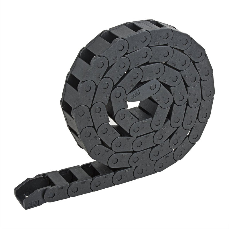  [AUSTRALIA] - uxcell R18 10mm x 15mm（Inner Hinner W）Black Plastic Cable Wire Carrier Drag Chain 1M Length for CNC