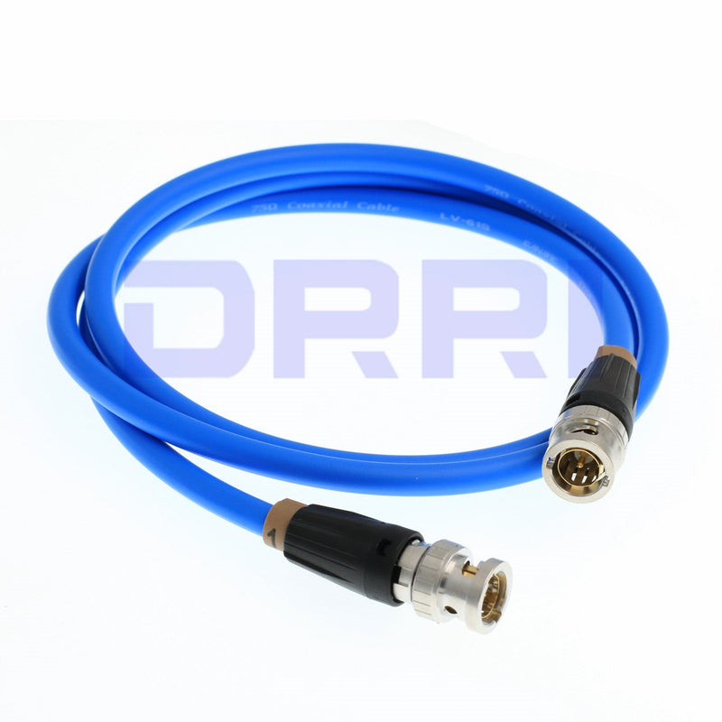  [AUSTRALIA] - DRRI Canare 12G Neutrik BNC Male to BNC HD SDI 4K Video Coaxial Cable LV-61S for FS5 to Atomos Shogun Inferno (Blue) Blue