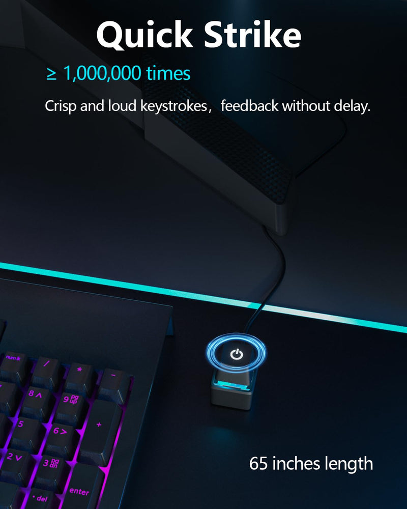  [AUSTRALIA] - Oddtone Desktop Computer Power Switch Power Supply Control Adapter Cable 65 inch External PC Power Button ATX Desktop Computer Case Motherboard Switch On Off Power SW Cables