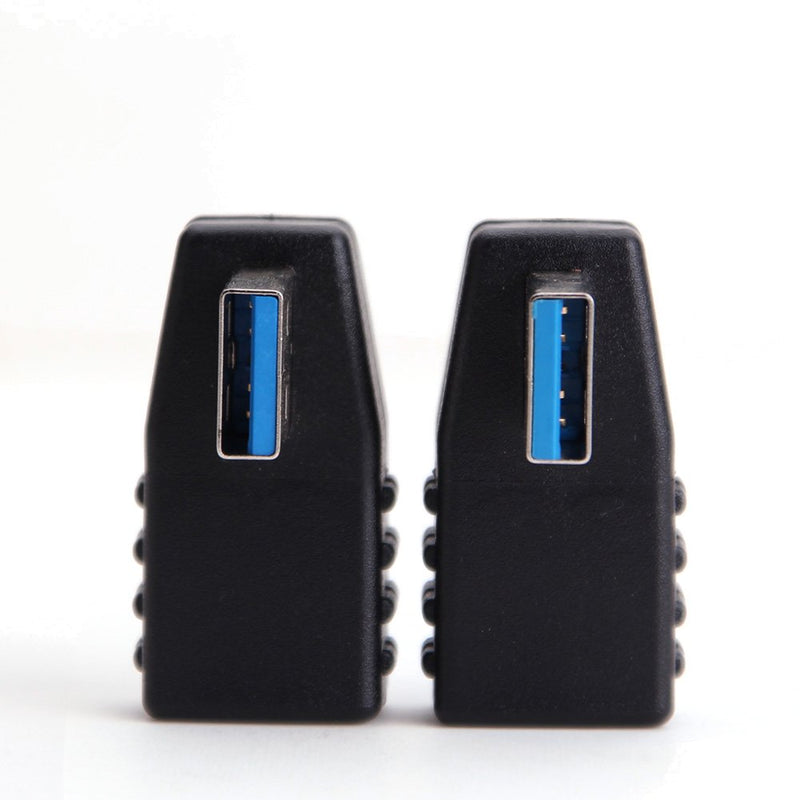  [AUSTRALIA] - USB 3.0 Adapter 90 Degree Male to Female Coupler Connector Plug Left Angle and Right Angle by Oxsubor