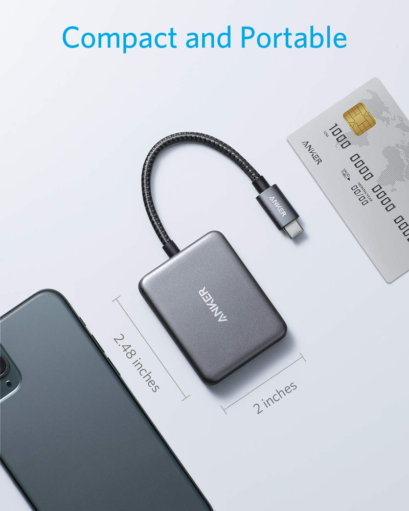  [AUSTRALIA] - Anker USB C to Dual HDMI Adapter, Compact and Portable USB C Adapter, Supports 4K@60Hz and Dual 4K@30Hz, for MacBook Pro, MacBook Air, iPad Pro, XPS, and More [Compatible with Thunderbolt 3 Ports]