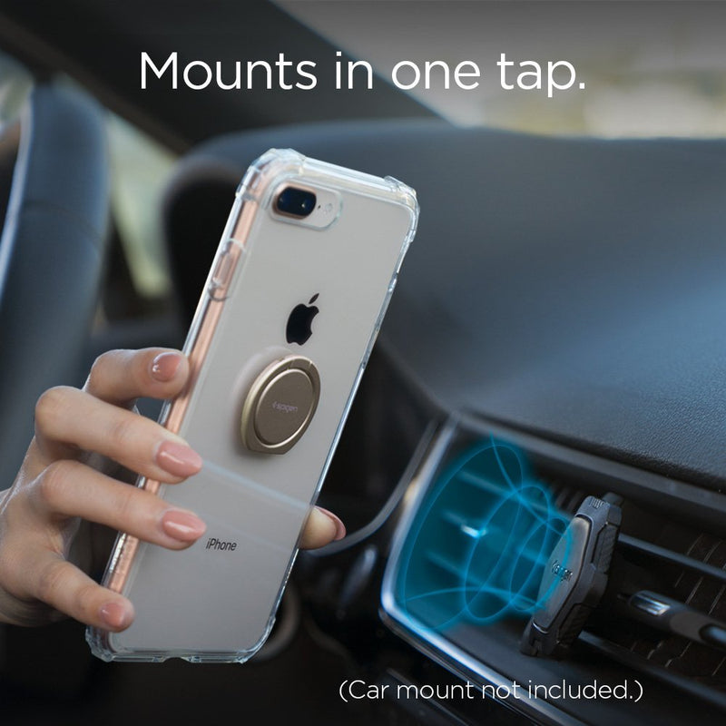  [AUSTRALIA] - Spigen Style Ring 360 Cell Phone Ring/Phone Grip/Stand/Holder for All Phones and Tablets Compatible with Magnetic Car Mount - Champagne Gold