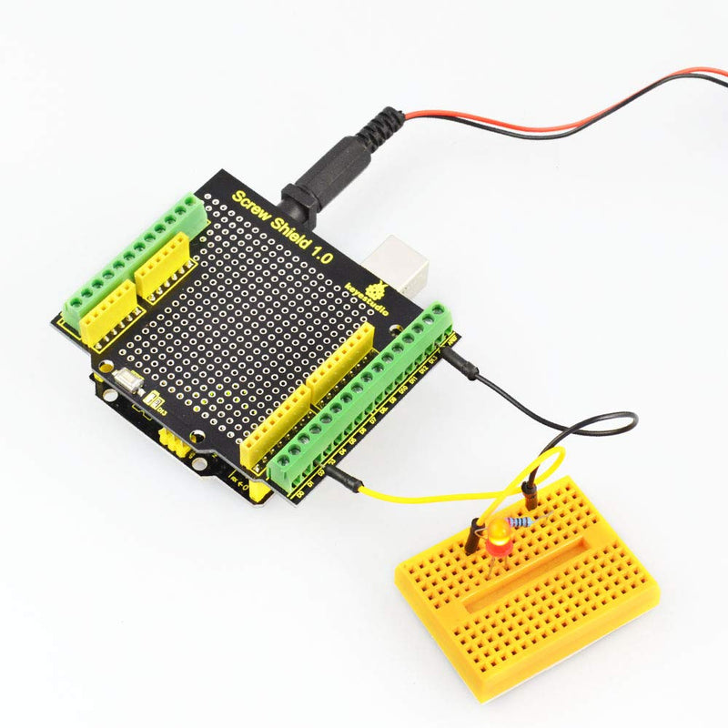  [AUSTRALIA] - KEYESTUDIO Proto Screw Shield for Arduino R3, Proto Shield Terminal Prototype Expansion Board for Arduino Un0 R3 option 1