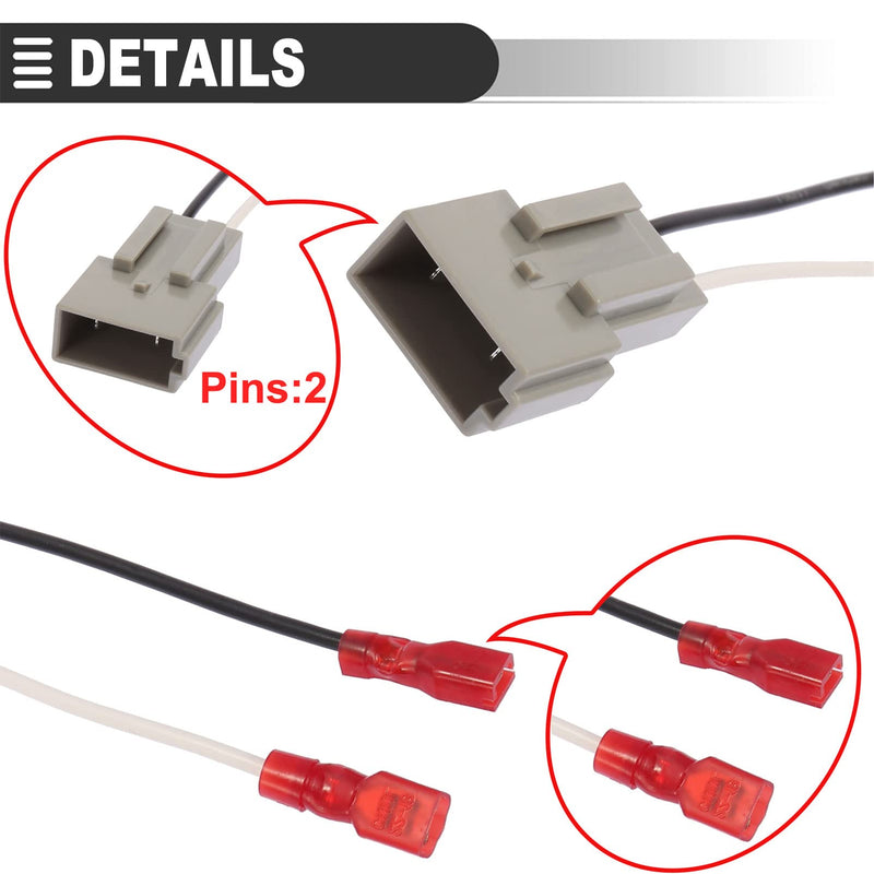  [AUSTRALIA] - Car Speaker Wiring Harnesses, 2 Pack 72-5512 Car Speaker Connector Harness Adapter for Ford F-150 F-350 for Ranger 1995-1997 Mustang 1994-2004 Ranger Mercury Sable 1990-1999, Lincoln Town 1990-2002 2 Pcs