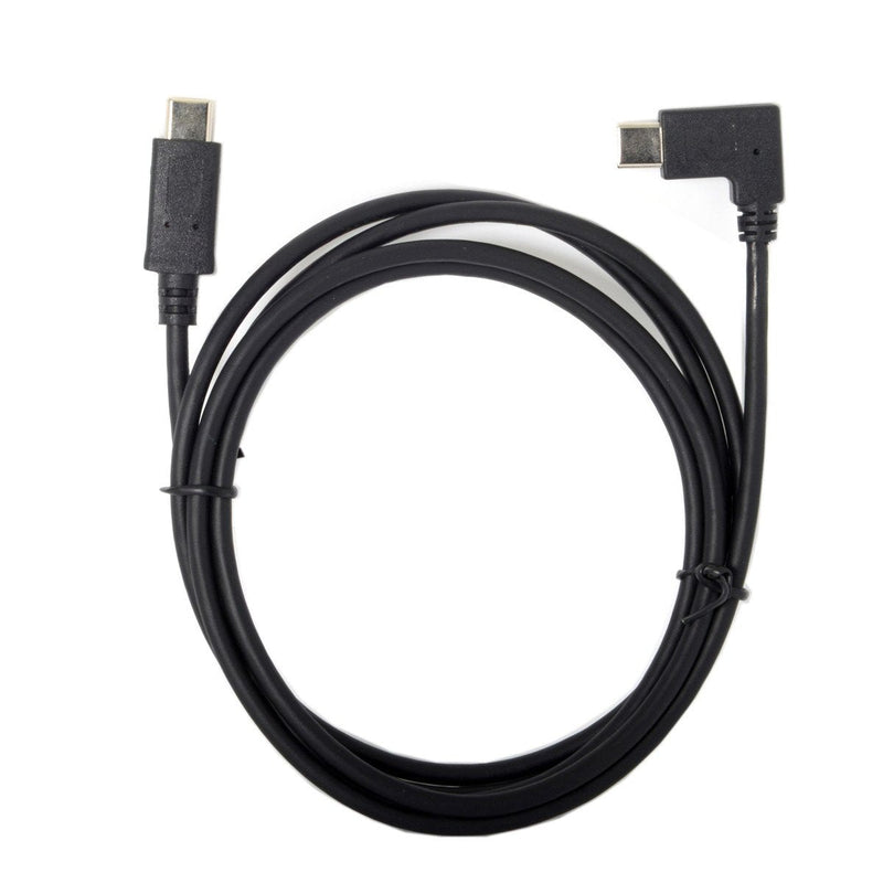  [AUSTRALIA] - Cablecc 90 Degree Right Angled Type-C to USB-C 2.0 Data Cable 1.5m for Laptop & Phone
