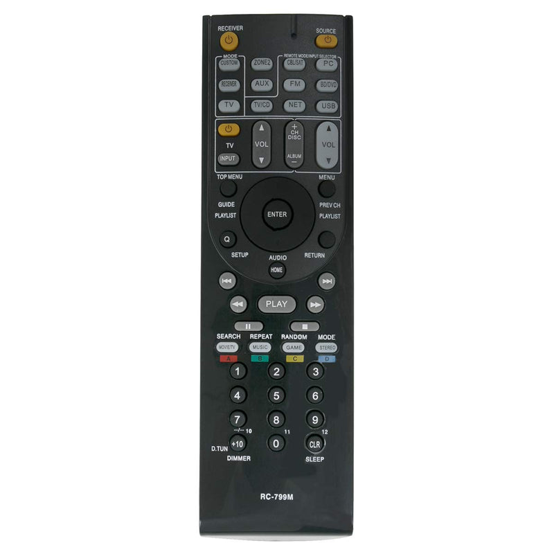 New RC-799M Replacement Remote Control fit for Onkyo HT-S3500 HT-R548 HT-RC330 TX-SR313 HTS3500 HTR548 HTRC330 Audio Video AV Receiver - LeoForward Australia