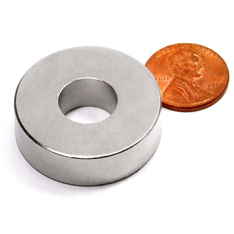 CMS Magnetics Grade N52 Super Strong Neodymium Magnet Ring OD1.26" x ID 1/2" x 3/8" - Rare Earth Magnet Ring for Classroom, Science Project and DIY Applications - One Pack - LeoForward Australia