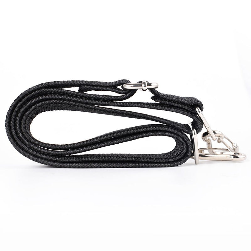  [AUSTRALIA] - Marcobrothers Flat Bungee Cord with Hooks Adjustable Fits Size (Black) Black