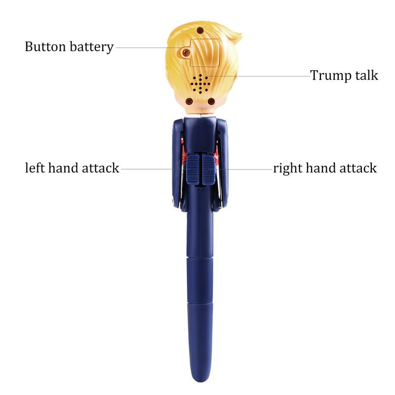 Donald Trump Gag Gifts Boxing Pen Stress Relief Toy Trump's Real Voice Talking Ballpoint Pens For Christmas Gifts (Donald Trump) Donald Trump - LeoForward Australia