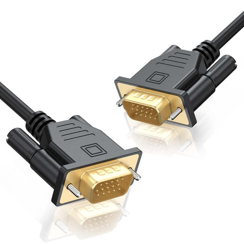  [AUSTRALIA] - VGA to VGA Cable 3 Feet, VGA Cord Monitor Cable HD15 (SVGA Cable) for Computer, Projector, TV 3FT 1