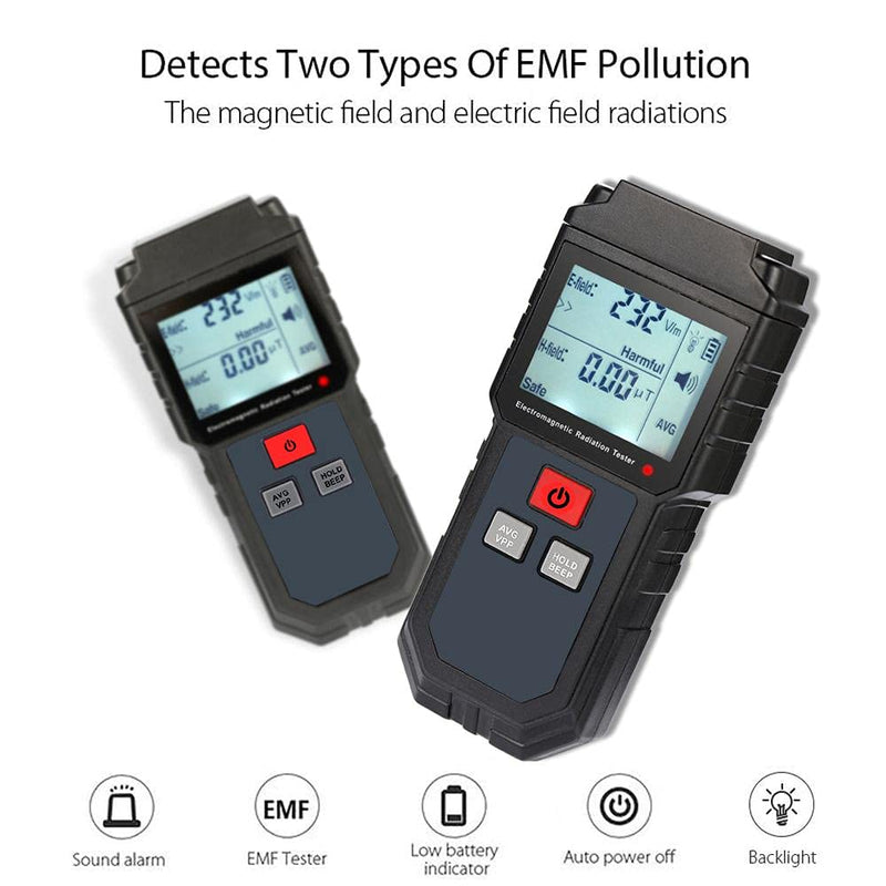  [AUSTRALIA] - EMF measuring device radiation detector, EMF meter electromagnetic radiation detector, electromagnetic fields radiation detector radiation detector for home EMF inspections