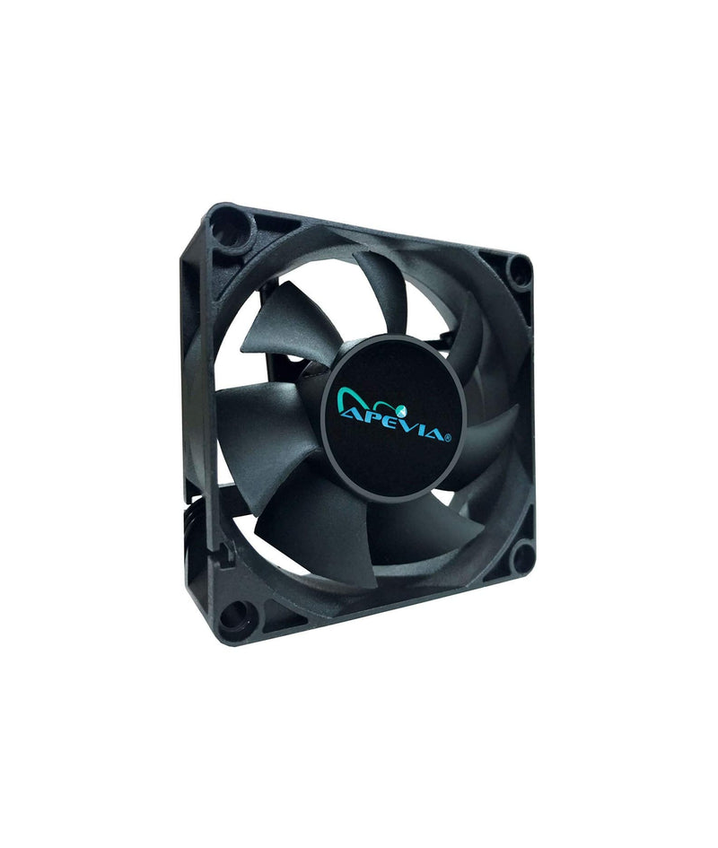  [AUSTRALIA] - Apevia CF7025S-3 (3 Pk) 70mm x 70mm x25mm Black Case Fan W/4PIN Molex + 3PIN Motherboard Adapter
