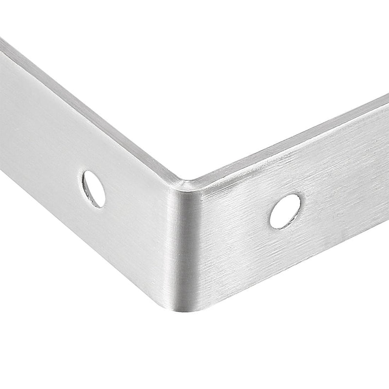  [AUSTRALIA] - uxcell Stainless Steel Shelves Corner Brace 125mmx77mmx20mm, Joint L Shape Right Angle Corner Fastener Joints Support Bracket, Pack of 4